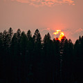 Montana Wildfire Sunset